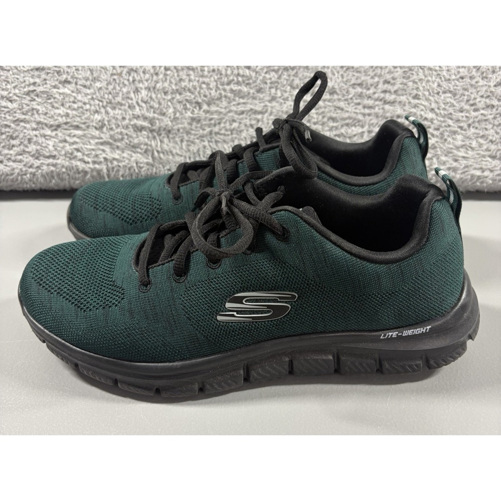Sketchers Sneakers Mens 9 Green Lite Weight Memory Foam Athletic Running